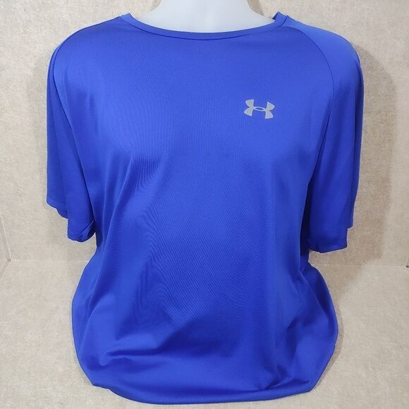 Under Armour The Tech Tee Shirt Blue Mens #3 - Picture 2 of 3